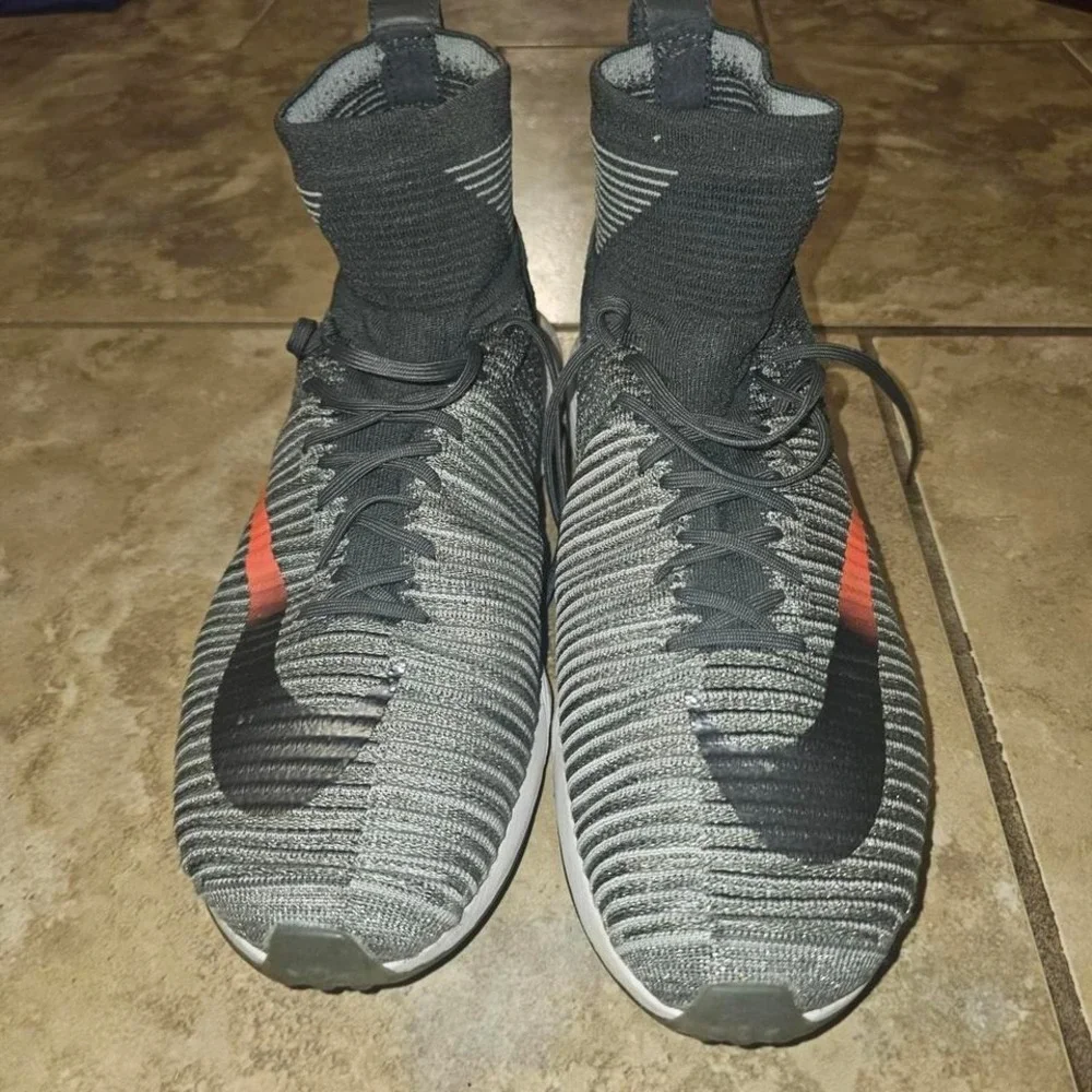 Nike‎ Zoom Mercurial XI FK FC University Gray and Orange Men's Size 12